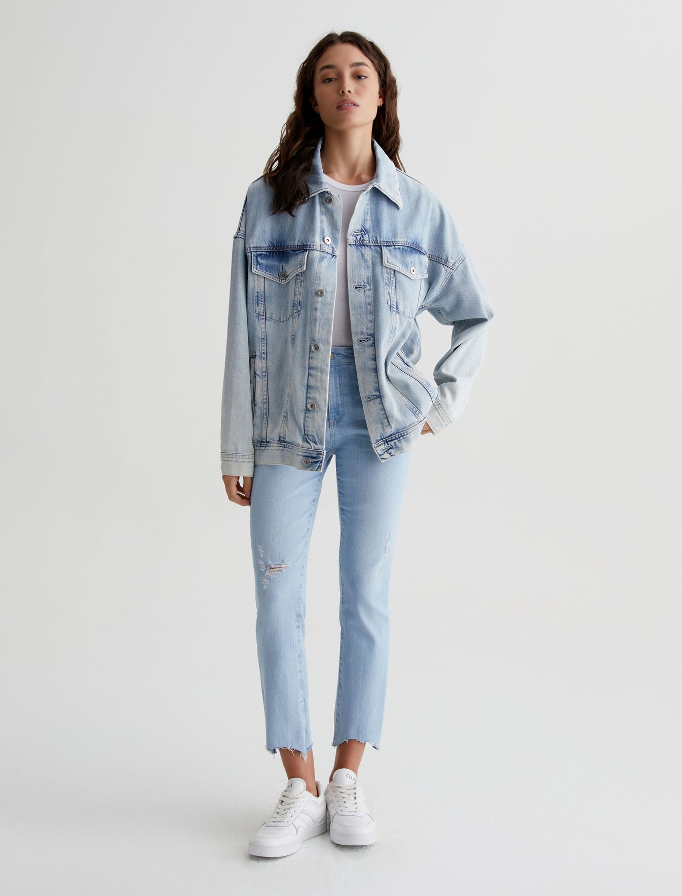 Mari Crop|AG-ed High-Rise Slim Straight Cropped Denim